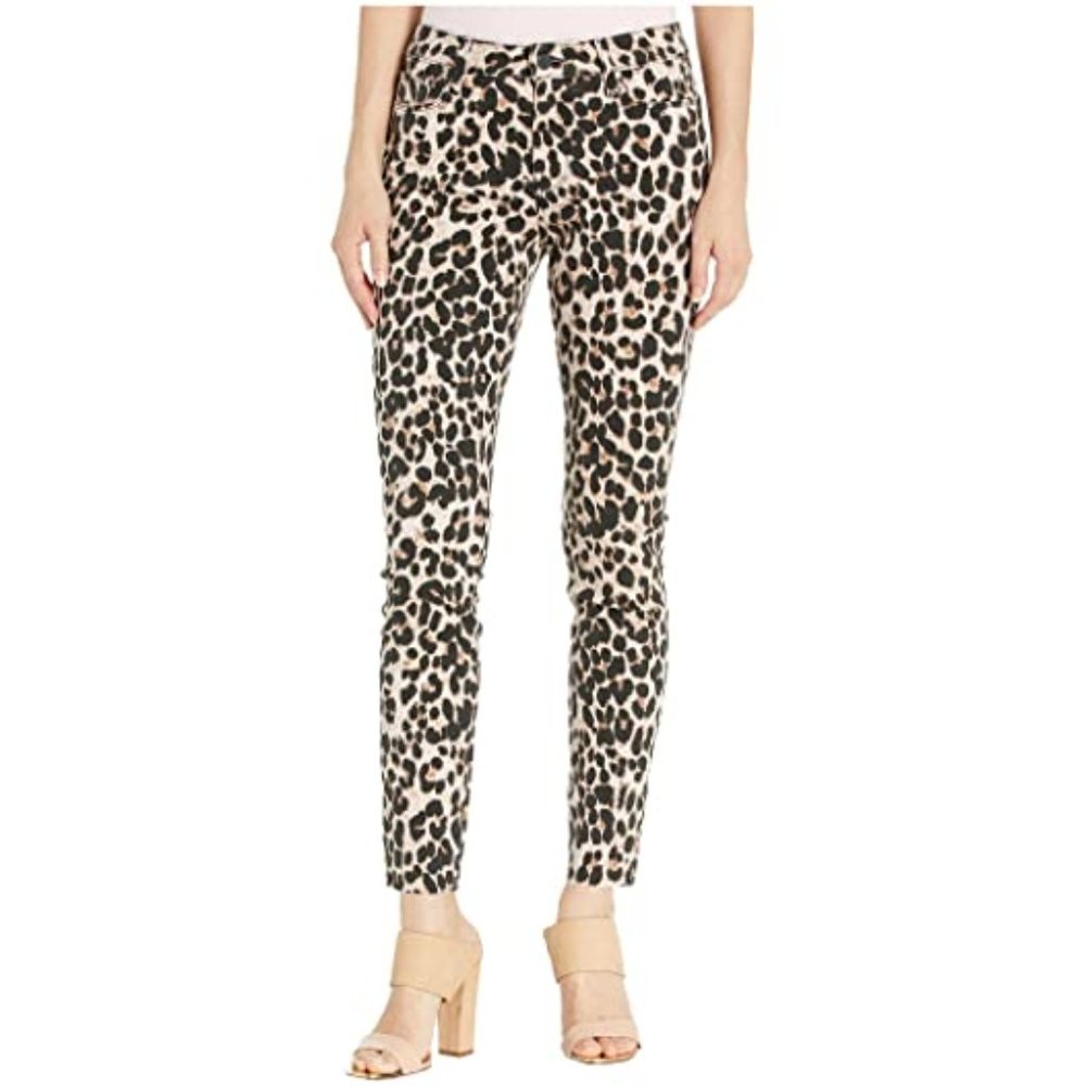 PAIGE Verdugo Ankle Raw Hem in Sahara Leopard EUC